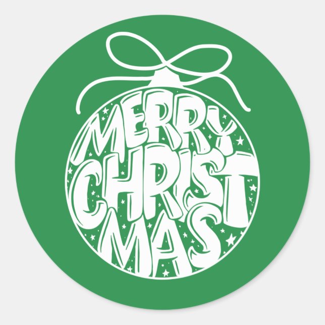 Adesivo Feriado de Natal Verde (Frente)