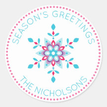 Feriado de Neve Colorido Personalizado