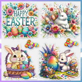 Adesivo Feriado de Páscoa, Feriado de Páscoa e Brincadeira