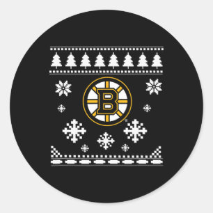 Adesivo Feriado de Sweater de Natal Feio de Boston Bruins