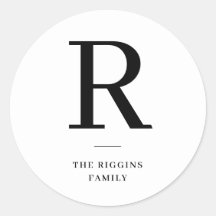 Feriado do Modern Monograma