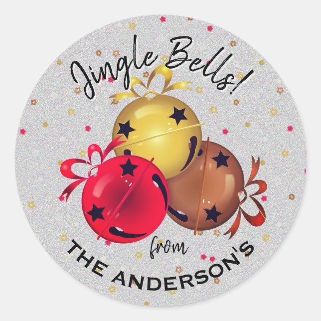 Adesivo Feriado dos Flocos de Neve dos Sleigh de Natal (Frente)