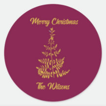 Feriado Dourado em Árvore Estilizado