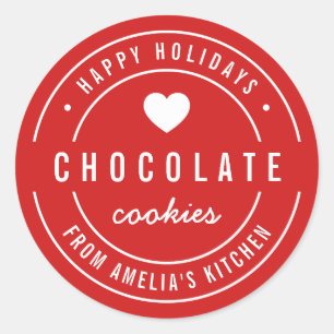 Adesivo Feriado Feliz de Produtos Homemade Cores Personali