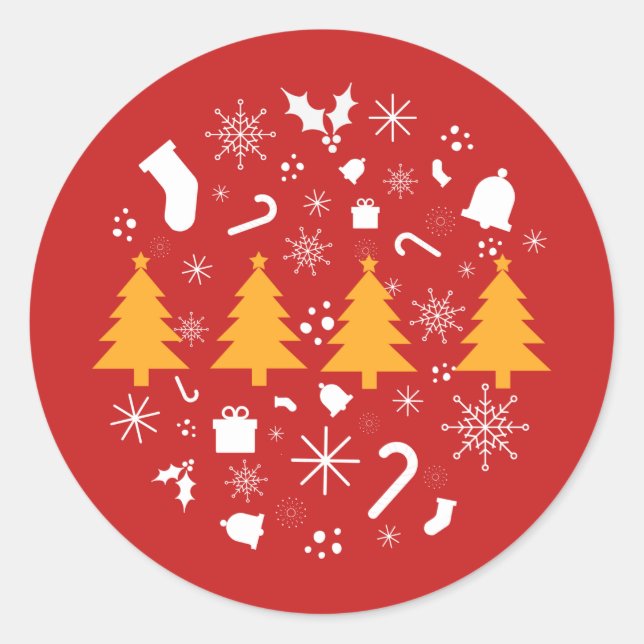 Adesivo Feriado, Feliz Natal (Frente)