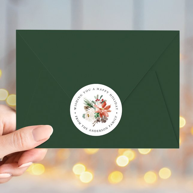 Adesivo Feriado Floral de inverno (Criador carregado)