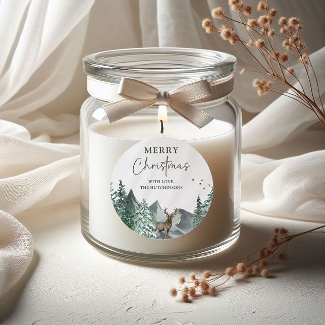 Adesivo Feriado Florestal de Pinheiros de Cor Verde de Nat (Criador carregado)