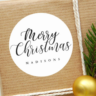 Adesivo Feriado indicado por letras do Feliz Natal da mão