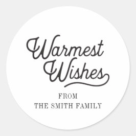 Adesivo Feriado Moderno Clássico de Desejos Mais Quentes