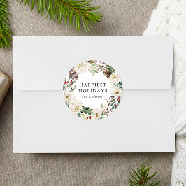 Adesivo Feriado Personalizado Da Frota Floral Elegante De 