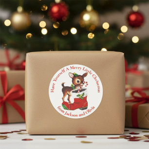 Adesivo Feriado Personalizado De Vencedor De Natal