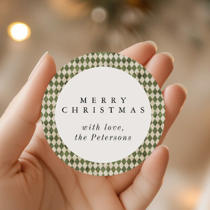 Adesivo Feriado Rustic Green Argyle