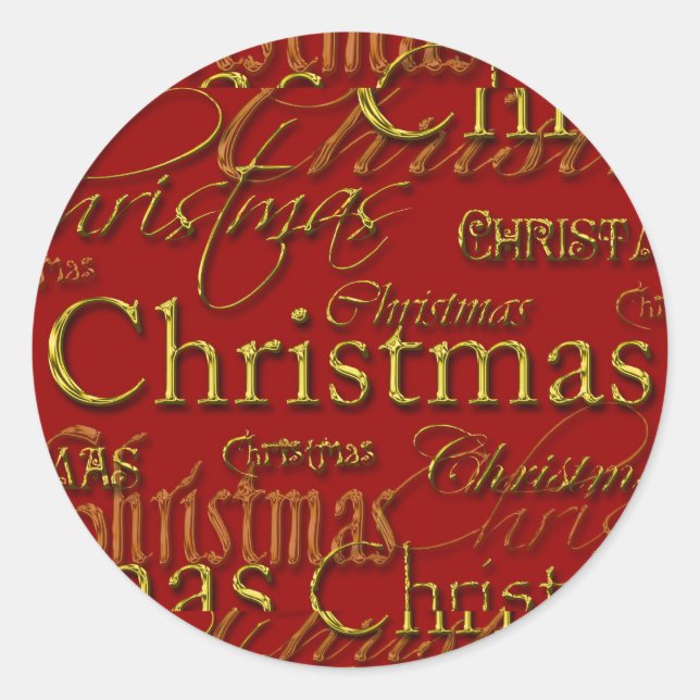 Adesivo Feriados de Envelope de Natal (Frente)