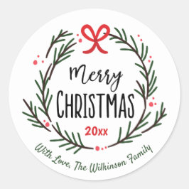 Adesivo Feriados de Natal de Feira de Festas de Festas Per