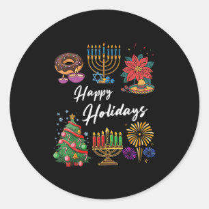 Adesivo Feriados de Natal Feliz Navidad Hanukkah Kwanzaa