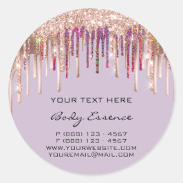 Adesivo Feriados de Rosa Roxo de Drives Holográficos de Ma