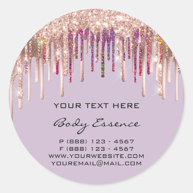 Adesivo Feriados de Rosa Roxo de Drives Holográficos de Ma (Frente)