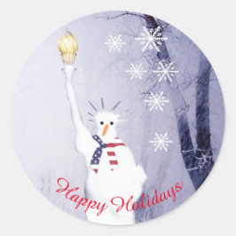 Adesivo Feriados do American Snowman Xmas