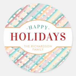 Adesivo Feriados Felizes Aquarela Frisos Natal