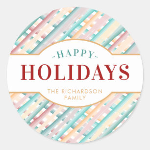 Adesivo Feriados Felizes Aquarela Frisos Natal