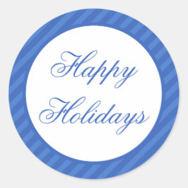 Adesivo Feriados felizes Azuis - Festas de Natal