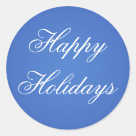 Adesivo Feriados felizes Azuis - Festas de Natal