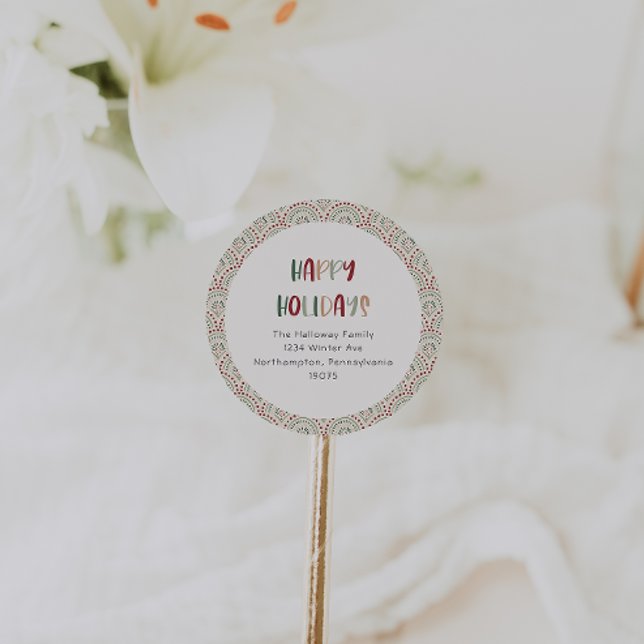 Adesivo Feriados Felizes Casuais Envelopes (Criador carregado)