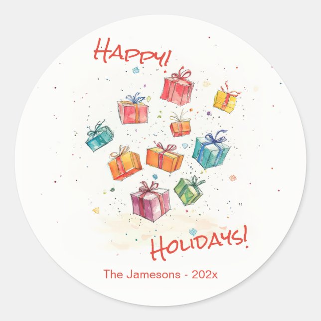 Adesivo Feriados Felizes para Retro Bonitos (Frente)