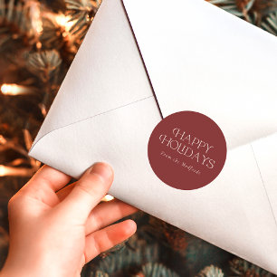 Adesivo Feriados felizes simples de Na moda   Nome   Verme