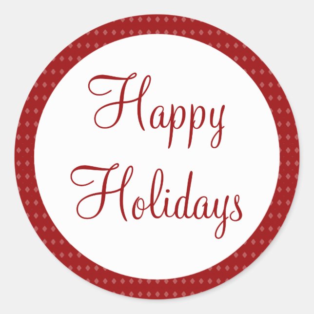 Adesivo Feriados Felizes Vermelhos (Frente)