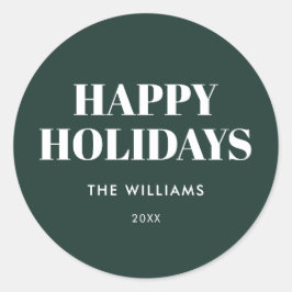 Adesivo Feriados Mínimos Verdes Modernos