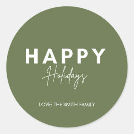 Adesivo Feriados verdes minimalistas personalizam