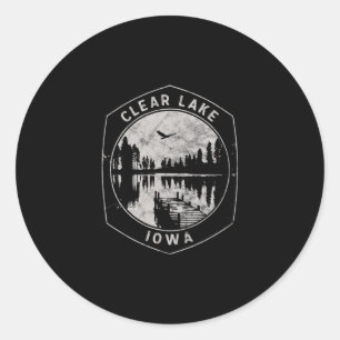 Adesivo Férias ao Ar Livre em Clear Lake Iowa Antigo