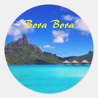 Adesivo Férias Cênicas de Bora Bora Tropical