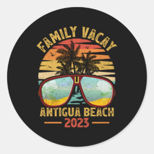 Adesivo Férias da Família 2023 Barbuda Antígua Beach