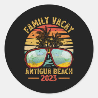 Adesivo Férias da Família 2023 Barbuda Antígua Beach