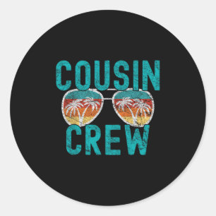Adesivo Férias da Família Cousin Crew Férias de Verão Prai