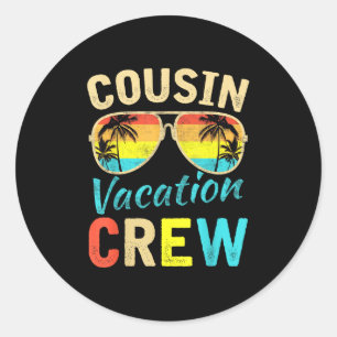 Adesivo Férias da Família Cousin Crew Férias de Verão Prai