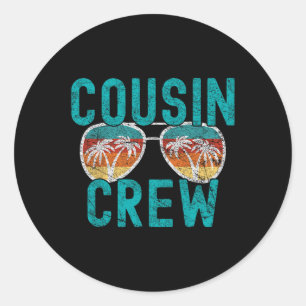 Adesivo Férias da Família Cousin Crew Férias de Verão Prai