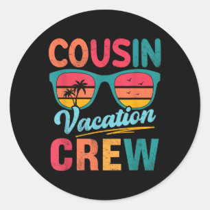 Adesivo Férias Da Família Cousin Crew Summer Beach Sungles