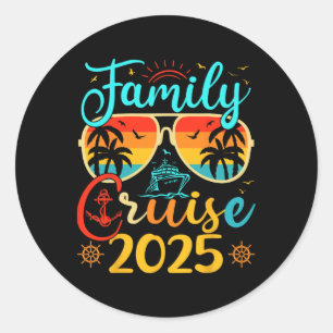 Adesivo Férias da Família Cruise Familiar 2025 Summer Matc