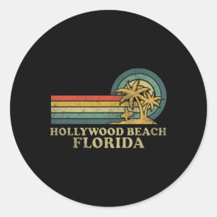 Adesivo Férias da família Hollywood Beach Florida Vintage