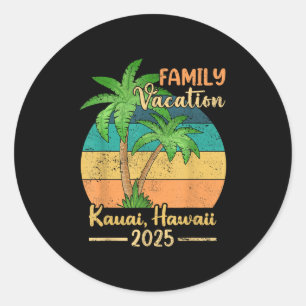 Adesivo Férias da Família Kauai Hawaii Beach 2025 Summer