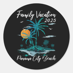 Adesivo Férias da Família Palm Tree 2025 Cidade do Panamá