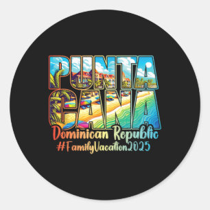 Adesivo Férias Da Família Punta Cana 2025 À R Dominicana