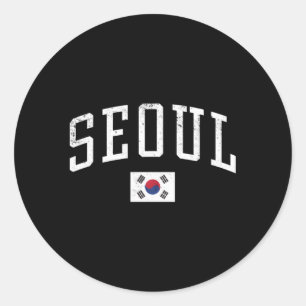 Adesivo Férias de Bandeira na Coreia do Sul de Seul