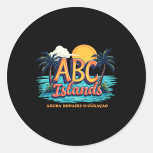 Adesivo Férias de Cruzeiro Aru Bonaire Curaçao Caribe Abc 