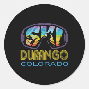 Adesivo Férias de Esqui em Durango Colorado