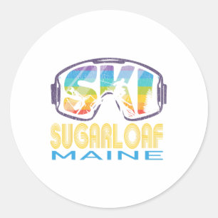 Adesivo Férias de Esqui em Sugarloaf Maine