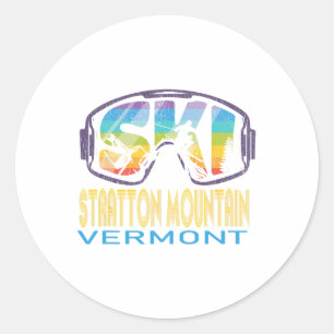 Adesivo Férias de esqui na montanha Stratton Vermont